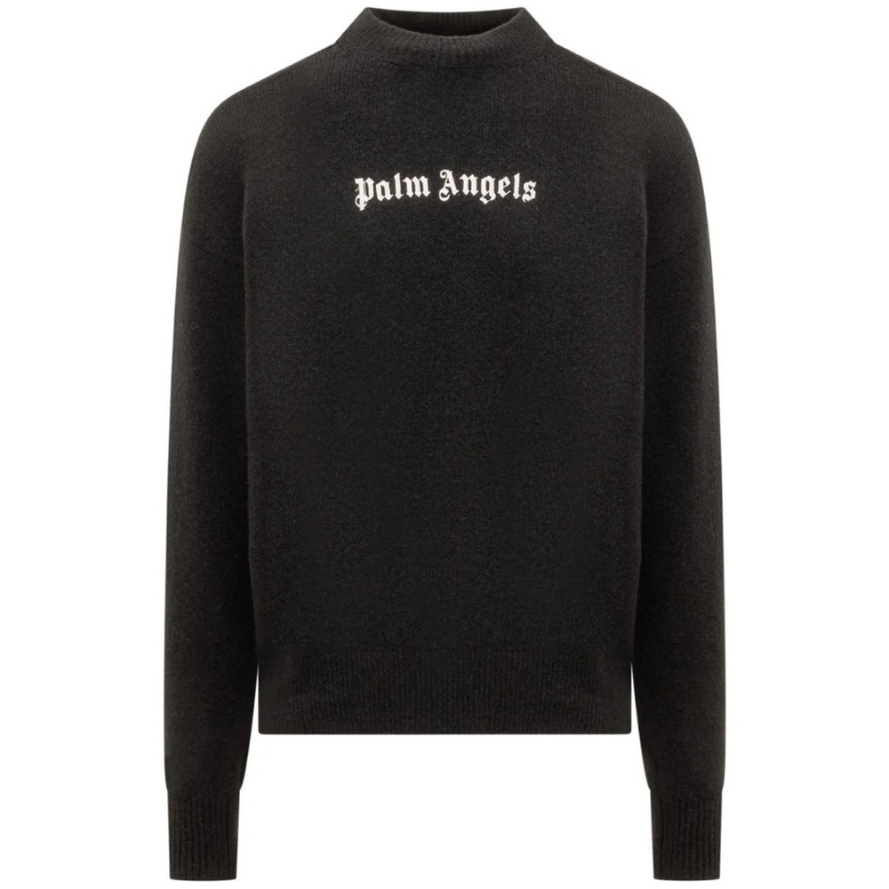 PALM ANGELS MENS CREW NECK BLACK